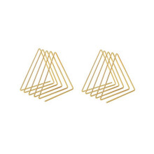 File Organizer Triangle Iron Art Office Desktop Books Magazine Storage Newspaper Bookshelf Pen Holder Desk Decoration B