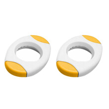 2 Pack Egg Shell Opener, Egg Cutter for Quickly Cutting Off the Tops of Cooked Eggs,Household Baking Accessories,Yellow