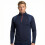 Calvin Klein (M, Navy/Orange) Calvin Klein Mens 2026 Micro Grid CK 1/2 Zip Mid Layer Baselayer 4