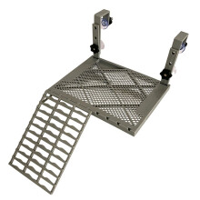 Large SolidForm Turtle Basking Platform Non-Slip Ramp Terrace with Built-in Feeding Tray for 60-120 Gallon Tanks