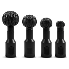 4 PCS Upgraded Sphere Rotary Burr Set, Gouge with 5/8-11 Thread for 4 1/2 & 5 Inch Angle Grinder Attachments