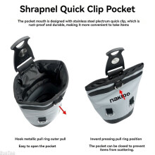 NAKIOO Rotating QuickRelease Tool Belt Bag Waterproof Electrician Nail Pouch Snap Open Design for Construction DIY Woodworking