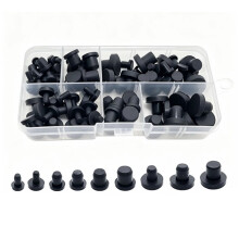 90 Pcs Silicone Rubber Hole Plugs-9 Sizes 3.5-9.5mm,Round Rubber Stopper Plugs for Holes,for Bottles,Pipes,Test Tubes