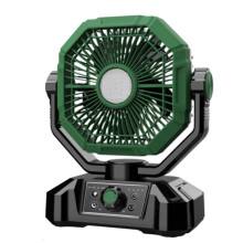 20000mAh Portable Camping Fan with LED Lights, Rechargeable Battery, USB Table Fan for Travel and Outdoor Activities