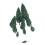 10Pcs 1.9 inch - 6.3 inch Train Set Scenery Landscape Model Pyramidal Trees Scale 1/50 2