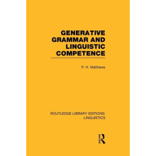 Generative Grammar and Linguistic Competence by P.H. Matthews Paperbac