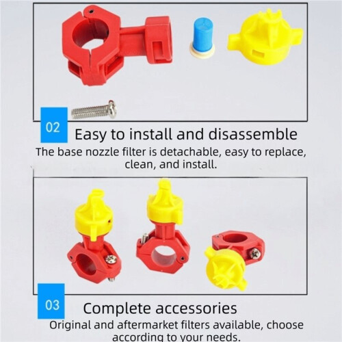 Voor BOMAG Wegroller Water Spuitmondassemblage - Duurzaam Plastic Ontwerp