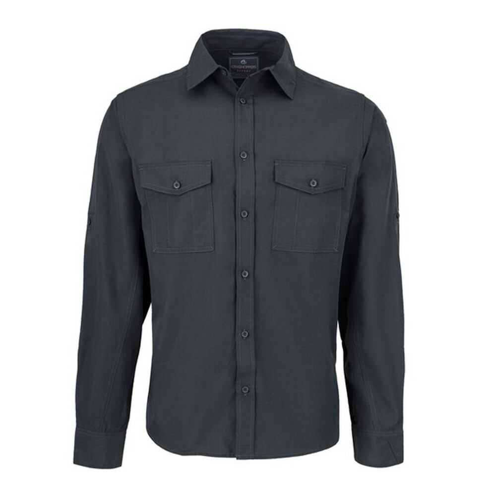 Craghoppers (M, Carbon Grey) Mens Expert Kiwi Shirt