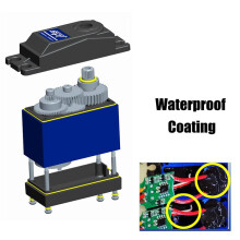 25KG Hoge Koppel Servo 180 Tandwiel Digitale Servo Waterdichte Motor voor RC Crawler Auto SCX10 TRX4 Drift Robot Onderdeel