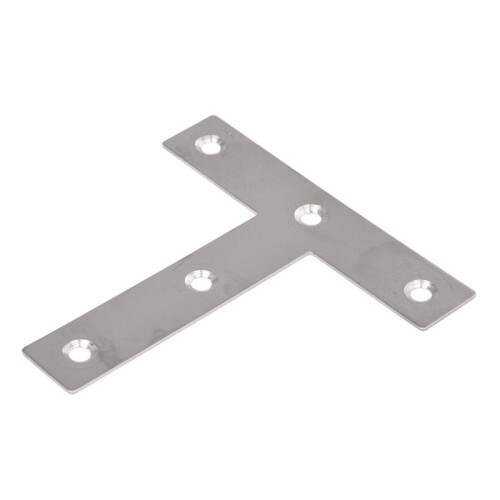 10 Pcs Angle Plate Corner Brace Flat T Shape Repair Bracket 80mm x 80mm 2
