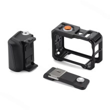 Camera Cage Quick Release Grip Lock and Shoot Kit for Osmo Action 6 Sports Camera Street Snap Handle Rig A