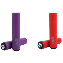 ODI 2Pair MTB Bicycle Grip Silicone Handlebar Grips Shock-Absorbing Soft Mountain Bicycle Grip Bike,Red &