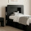 VidaXL vidaXL Headboard Cabinet with Storage Black Engineered Wood 5