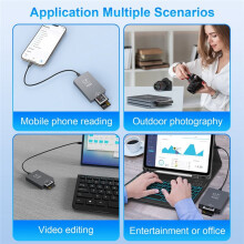 10Gbps CFexpress XQD Cards Reader with USB C to USB A/C CF Express Card Adapter USB 3.2 High-Speed Card Reader