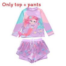 (Colorful Fish,2XL(Child))Ensemble maillot de bain fille avec matière polyester pour activités nautiques vacances d'été