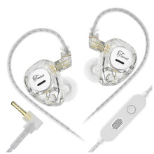KZ Taurus in-Ear-Monitor-Kopfhörer mit Mikrofon, 8-mm-Treibern, Kraftvollem Bass, Kabelgebundenen Gaming-Ohrhörern mit Geräuschunterdrückung C