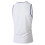 Men'S Contrast Striped Binding Sleeveless Athletic Tank Top White M 4