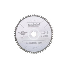 Sahalevy - Metabo - Alumiinileikkuri Professional - 216x2,2mm - 58 hammasta - 5 negatiivinen