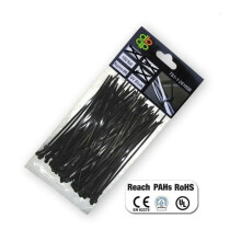 Fita plástica - BRADAS - 4,6 x 160 mm - Preto - 100 peças - Plástico