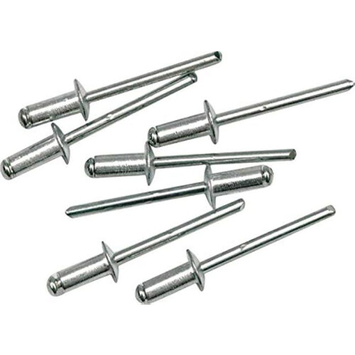 Rebites cegos - Vorel - 70480 - Alumínio - 6.4 x 4.8 mm - Pacote com 50 pcs