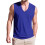 Men'S V Neck Sleeveless Solid Casual Tank Top  S 1