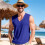 Men'S V Neck Sleeveless Solid Casual Tank Top  S 4