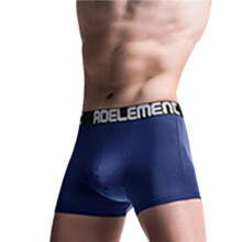 Heren Gescheiden Compartiment Ademende Brede Tailleband Ondergoed Trunks Koninklijk Blauw (Omlaag) S