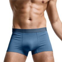 60S Hoogwaardige Naadloze Hygiënische Herenondergoed Trunks Denim Blauw L