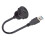 Panel Female Socket 30cm Length with Front Installation Male Straight Plug with Thread USB3.0 Circular Connector 5
