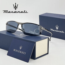 (Original Case, 3) MASERATI Luxury Sunglasses High End for Men Women Polarized UV400 Driving Glasses Classic Style Premium Quality Fashion Design