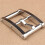 Premium Rostfritt Stål Bälte Spänne för Herrbälten, Solid Metall Avtagbar Pin Spänne Design B 6