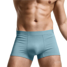 60S Hoogwaardige Naadloze Hygiënische Herenondergoed Trunks Licht Luchtblauw XXXL