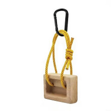 Climbing Hangboard Wooden Dual Pocket Grip Blocks Portable Dual Depth Finger Strength Grip Power Forearm Training