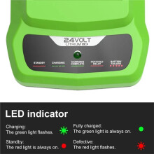 24V 2A Snellader Adapter Acculader EU Plug voor Greenworks 24V Accu Lithium Accu