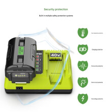 OP401 Dual-Port-Batterieladegerät EU-Stecker Li-Ion-Ladegerät 2A Ladegerät für 40V OP4040 OP4050 OP4060A