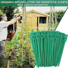 Adjustable Plant Ties, Serrated Flexible Garden Plastic Ties for Vines, Trees, Stems, Potted Growth Support. 17CM