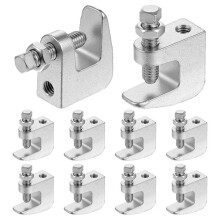 10 Stuks UNC 3/8" Ijzeren Balkklem 3/4" Bekopening Wand Plafond Verticale Pijpsteun Klem voor Koperen PVC-Buizen