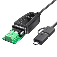 Typ C i USB A do Konwertera Adaptera Kabla RS422 RS485 R232 Portu Szeregowego DB9 1m
