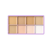 8 Kleuren Zachte Matte Crème Concealer Palet Volledige Dekking Vervaag Donkere Kringen Vlekken Waterdicht Langdurig Licht
