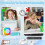 Sticker Printer Print 6 Rolls Sticker Printer with 7 Color Lighting Mode, Compatible with IOS and Android 5