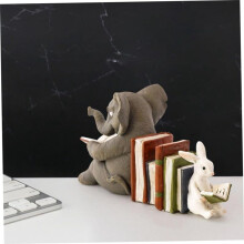 Bookshelf Bookends Home Decor Book Shelves Animal Figurine Elephant Crafts Animal Decoration Lawn Decor