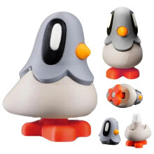 2pc 3D Printed Blob with Magnetic Foot, Secret Note Compartment, Detachable Miniature Home Decor Statue