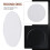 Transparent 3mm thick Mirror Acrylic round Disc Diámetro:60mm 6