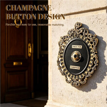 Vintage French Doorbell - Champagne Button Decorative Wall Hanging