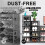 Shoe Storage Box, Clear Transparent Shoe Storage Boxes Hard Plastic Stackable Organiser Containers Bins Black 4