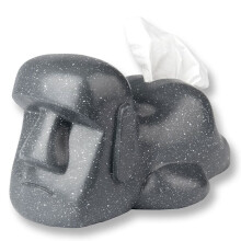 Tissue Box Statue, Tissue Case, Funny Gift, Tissue Stand,Birthday Gift, Good Lucky Goods, Funny Goods, Dark Gray