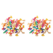 200Pcs Reflux Incense Cones Aromatherapy Lavender Rose Jasmine