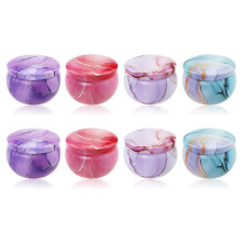 8Pcs Candle Tins for Candle Making Kit Empty Metal Candle Tin with Lids Storage Tins Reusable for Tea Candy Spices Gifts