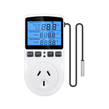 Termostato de Tomada com Temporizador, Controlador de Temperatura Multifuncional com Interruptor de Temporizador, Sensor de Temperatura e Sonda para