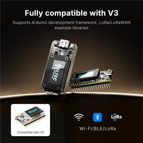 Placa de Desenvolvimento WiFi LoRa 32 V4-R8 ESP32-S3R8 SX1262 com Tela OLED de 0,96 Polegadas, Nó WiFi BLE LoRa com Módulo GPS para Meshtastic 1